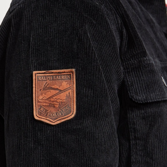 Polo by Ralph Lauren Black Corduroy Overshirt - Picture 9 of 9